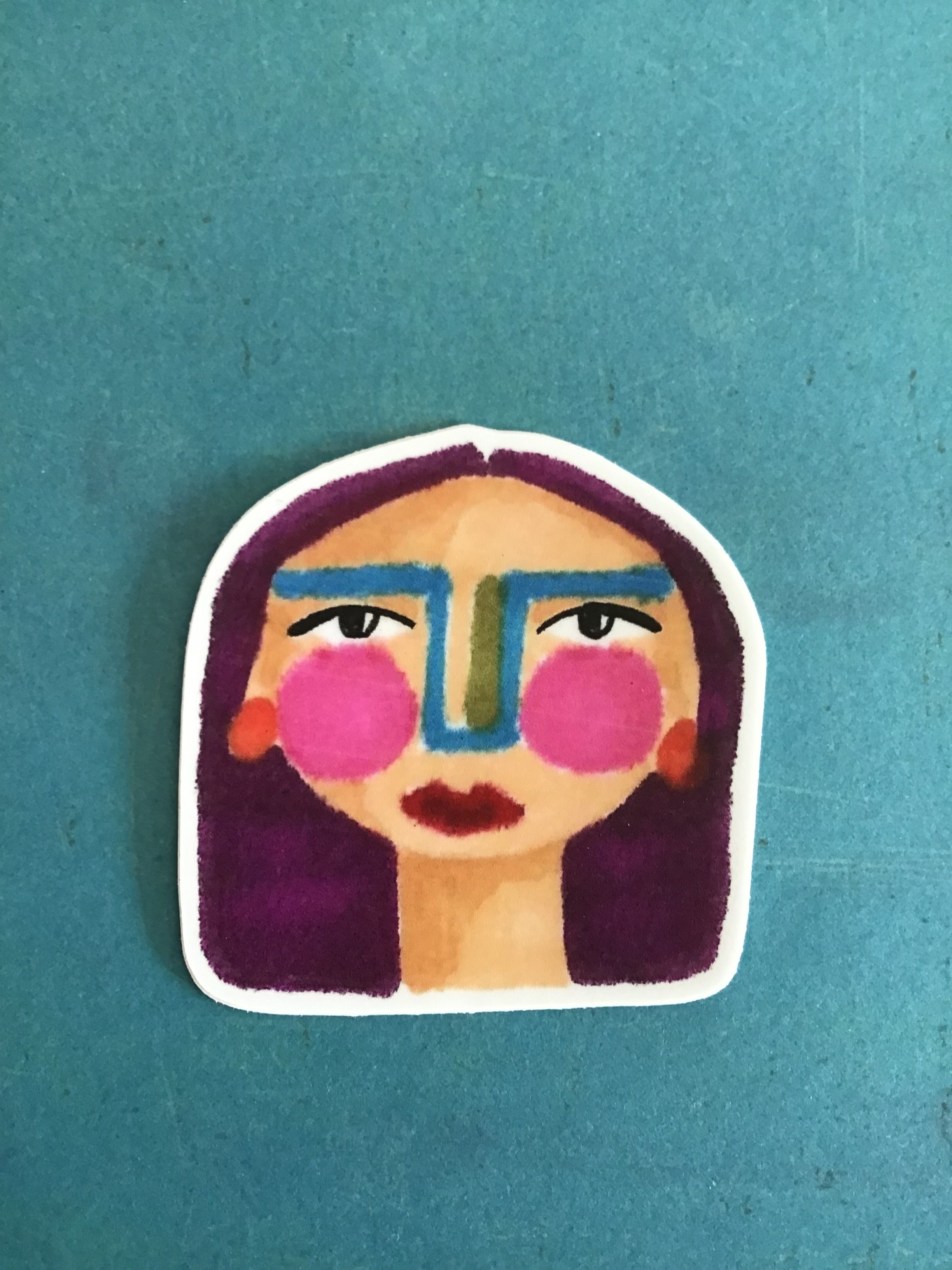 Woman Face Sticker (1)