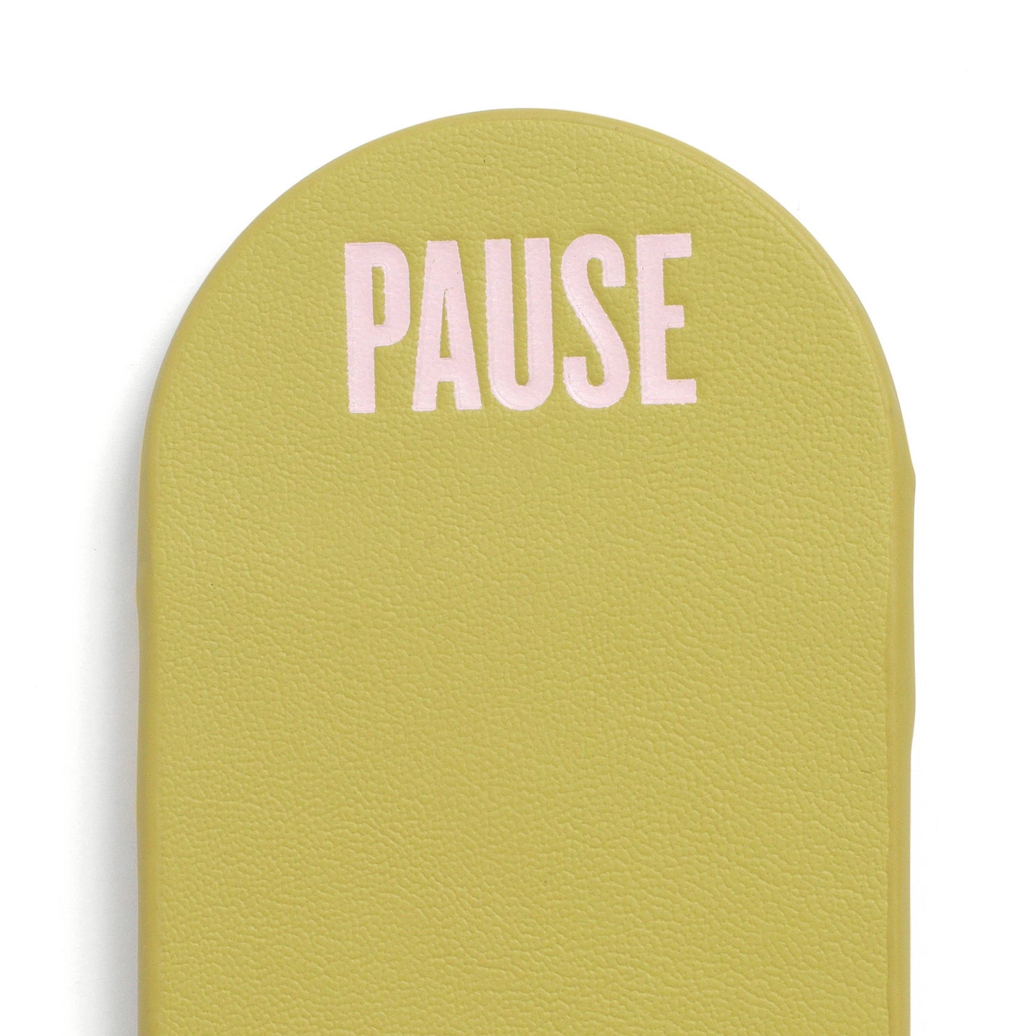 Pause -Leather Bookmark