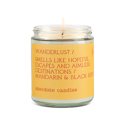 Anecdote Candles - Wanderlust (Mandarin &amp; Black Berry)