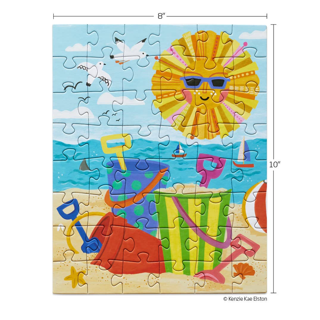 Beach Play | 48 Piece Kids Puzzle Snax