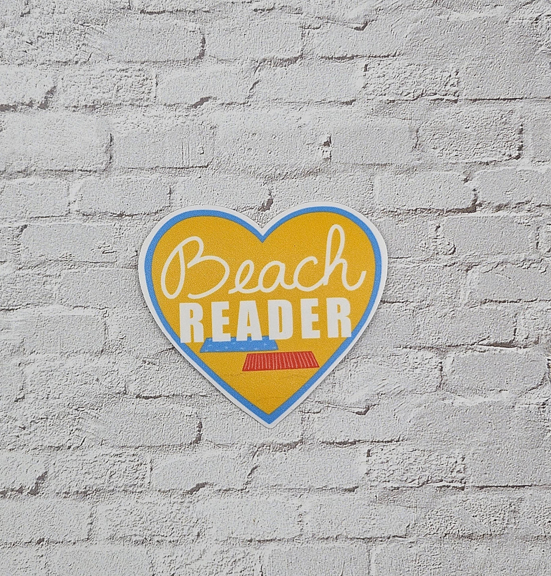 Beach Reader Vinyl Sticker for Emily Henry Romance Readers