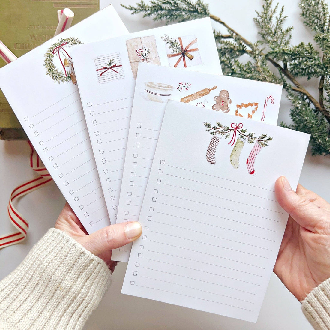 Christmas Checklist Notepad by Emily Lex