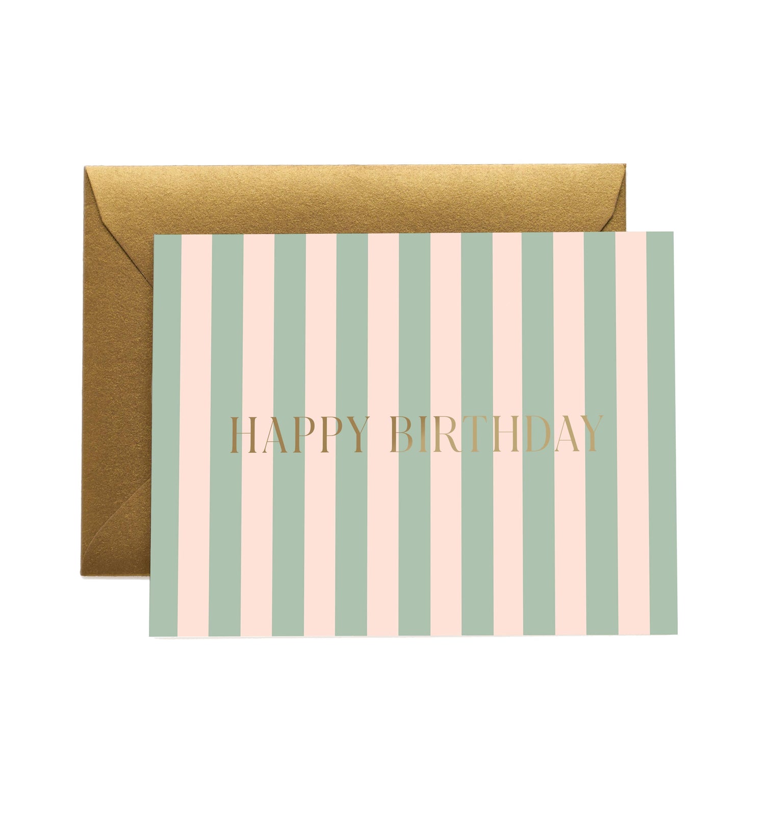 Cabana Stripe Birthday Card