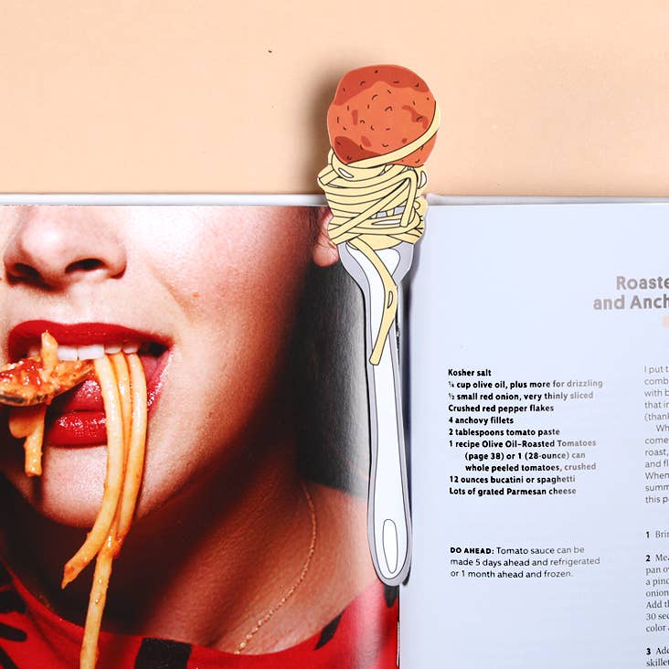 Spaghetti and Meatball Bookmark (it&