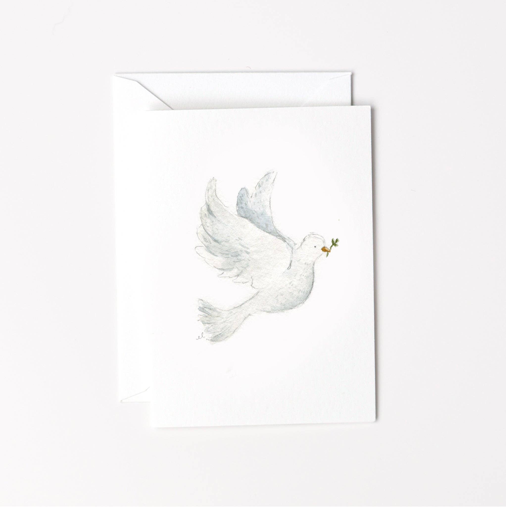 Dove Mini Notecard by Emily Lex