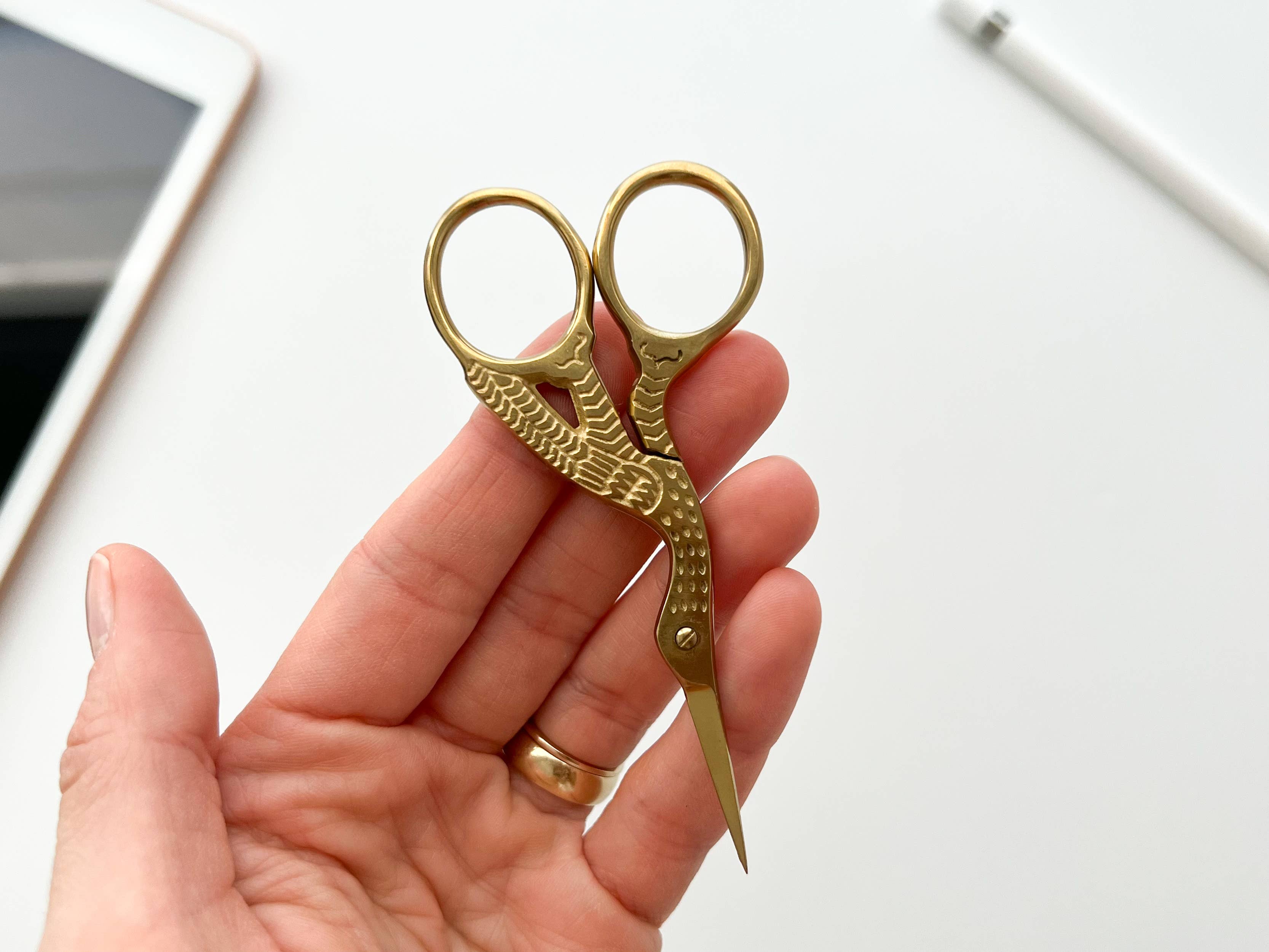 Embroidery Stork Scissors