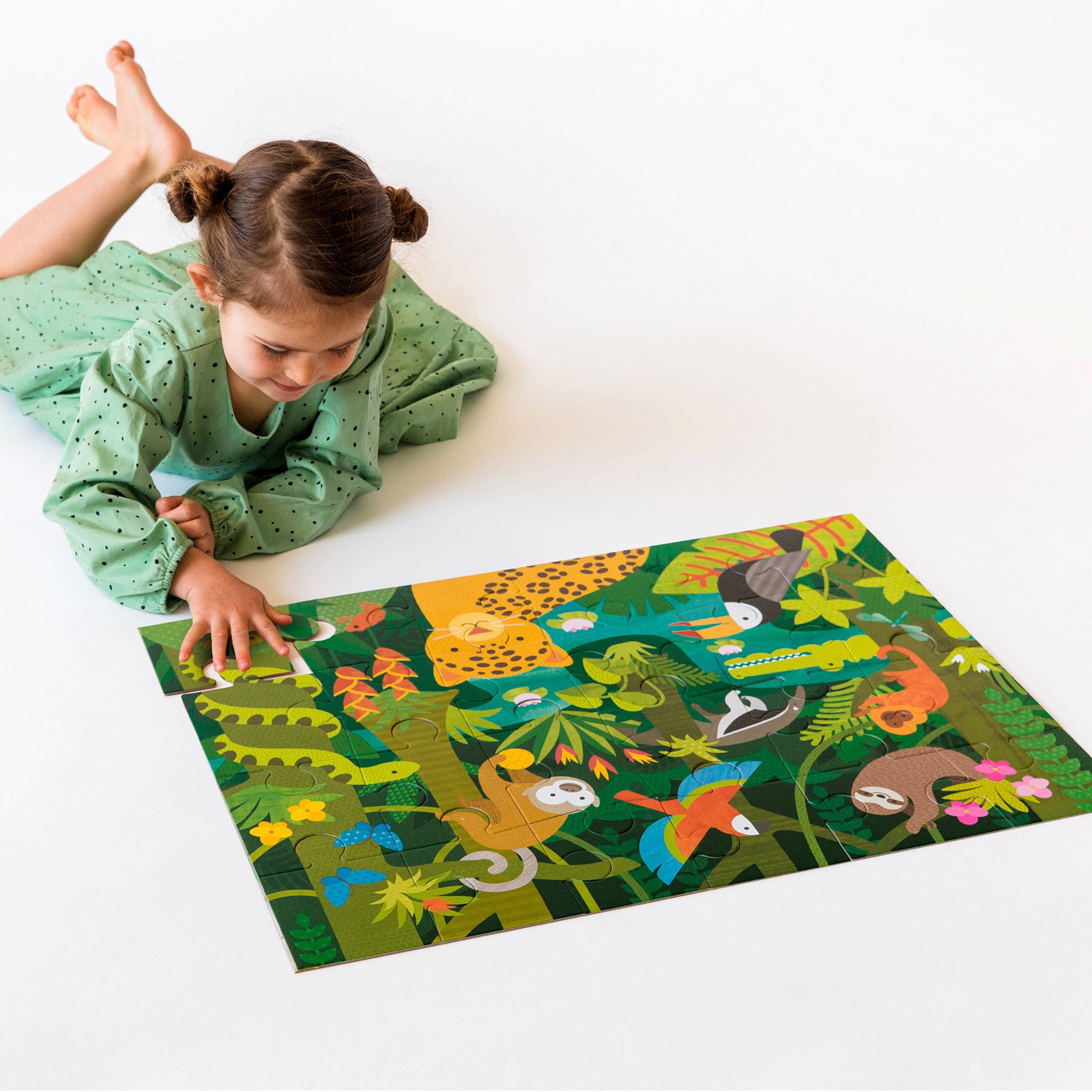 Wild Rainforest 24-Piece Floor Puzzle