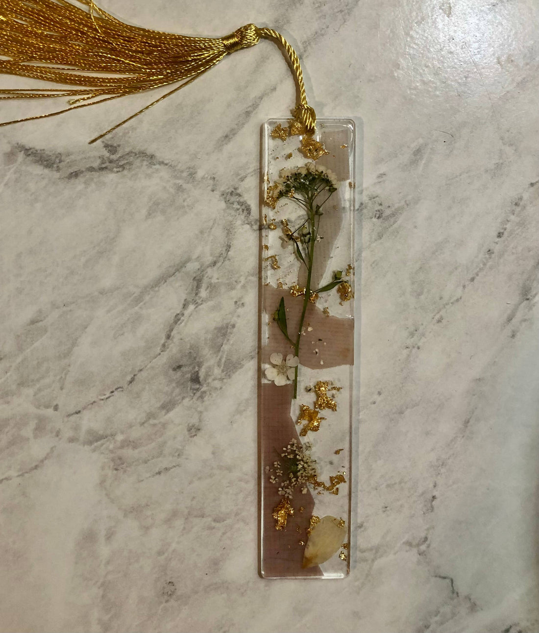 Floral Resin Bookmark