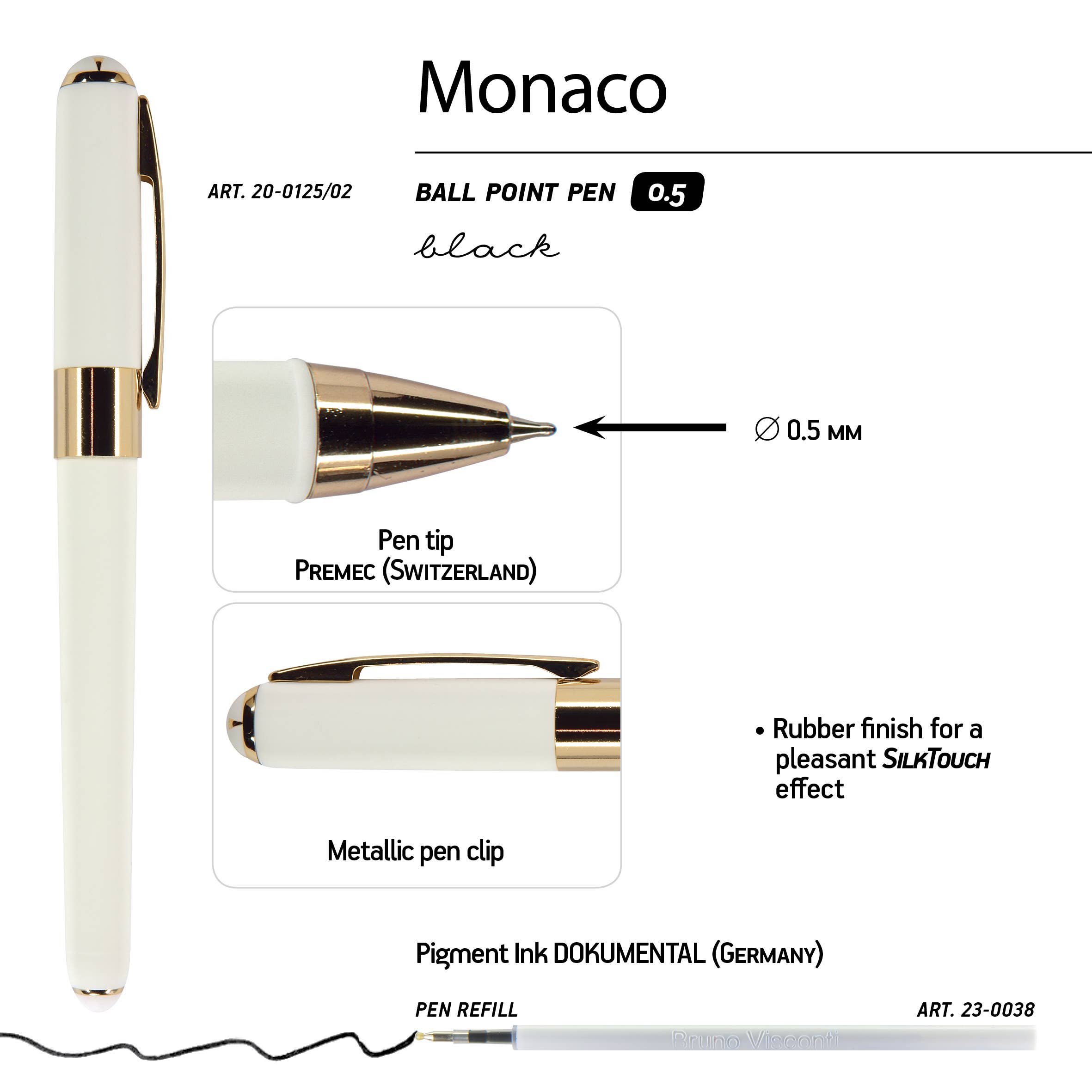 Monaco Pen White