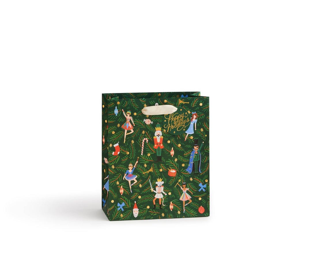 Nutcracker Gift Bag (Green Background)