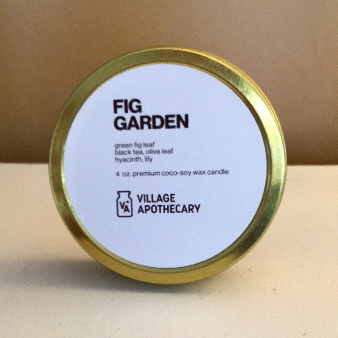 Village Apothecary Fig Garden Candle in Tin