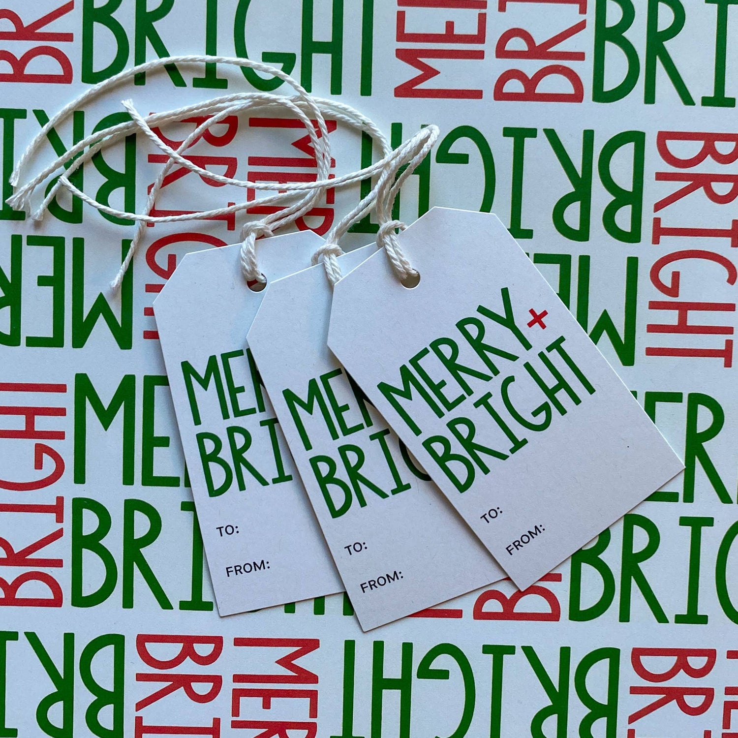 Merry + Bright Wrapping Paper