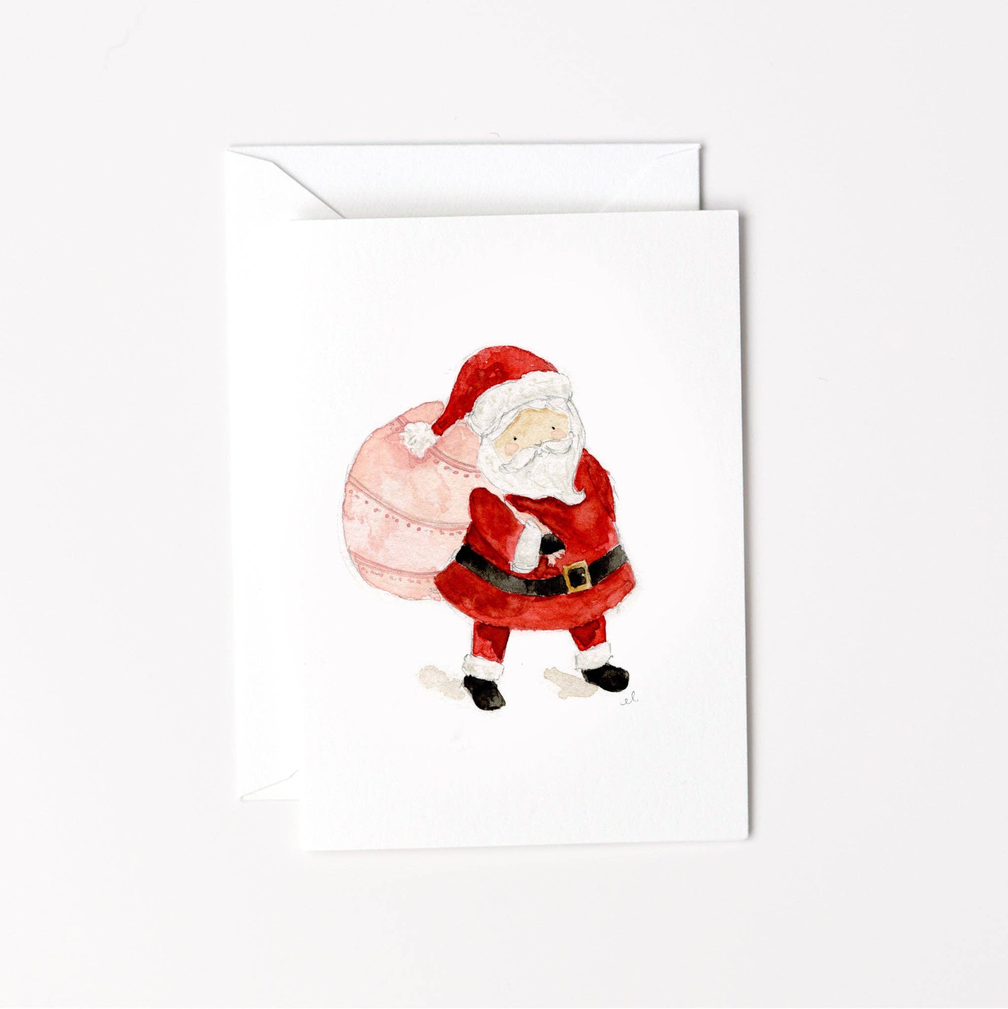 Santa Bag Mini Notecard by Emily Lex