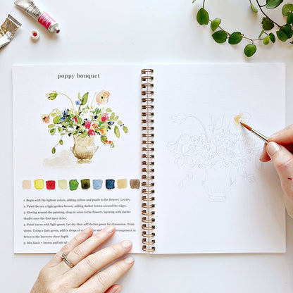 Bouquets Watercolor Workbook by Emily Lex (2024)