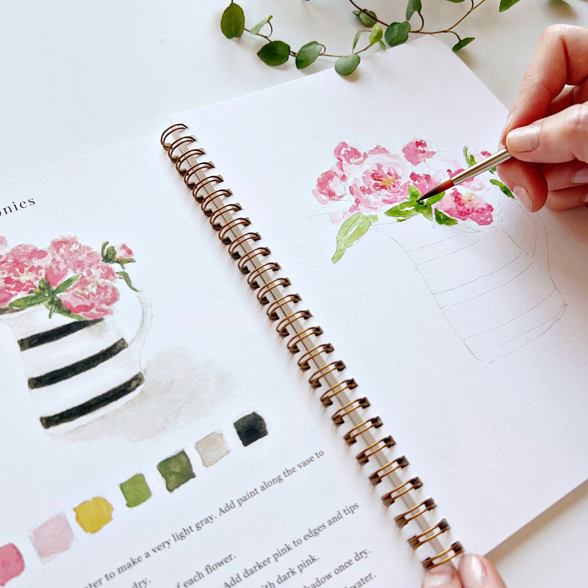 Bouquets Watercolor Workbook by Emily Lex (2024)