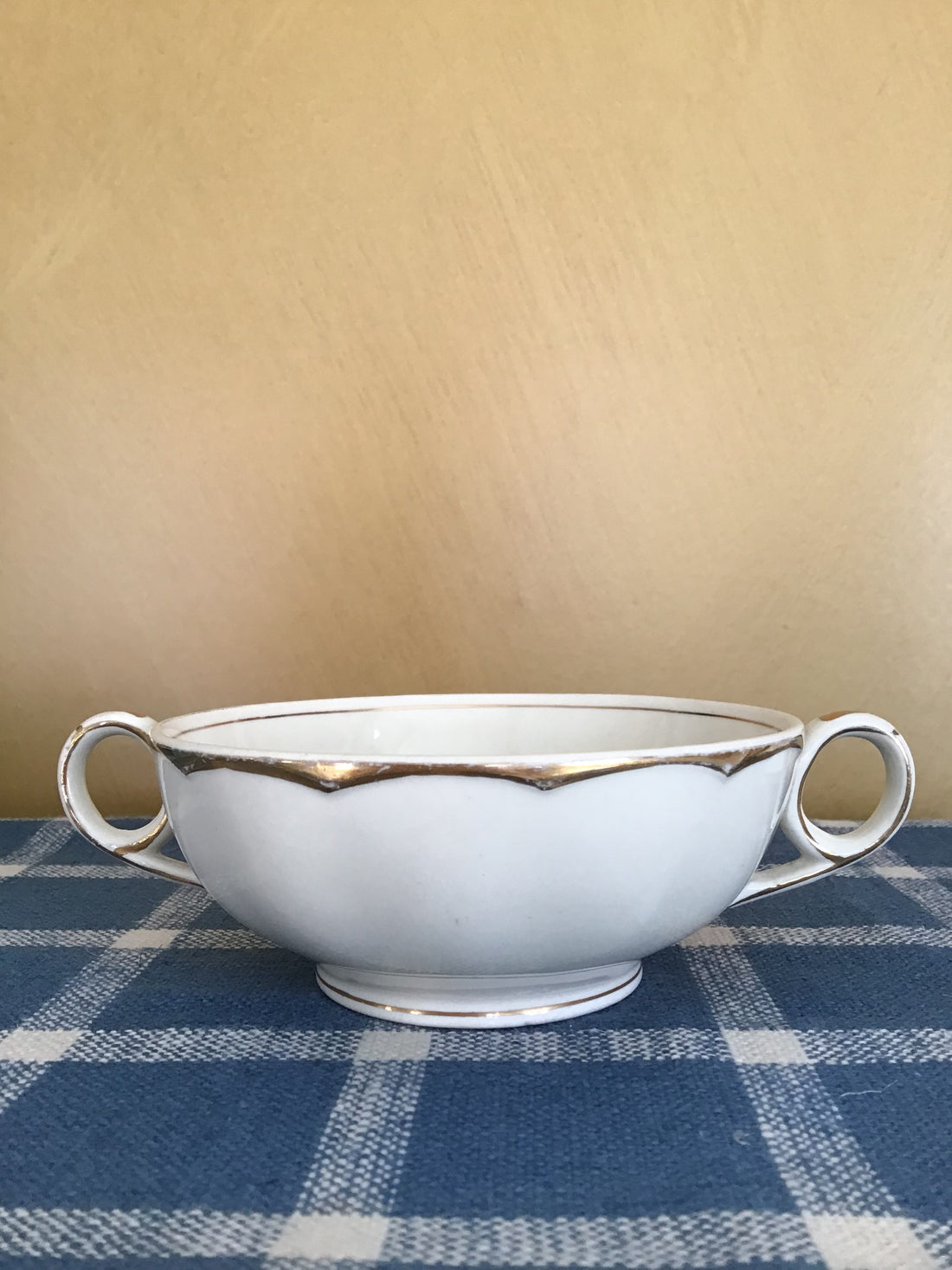 Vintage Double Handled Soup/ Coffee Bowl