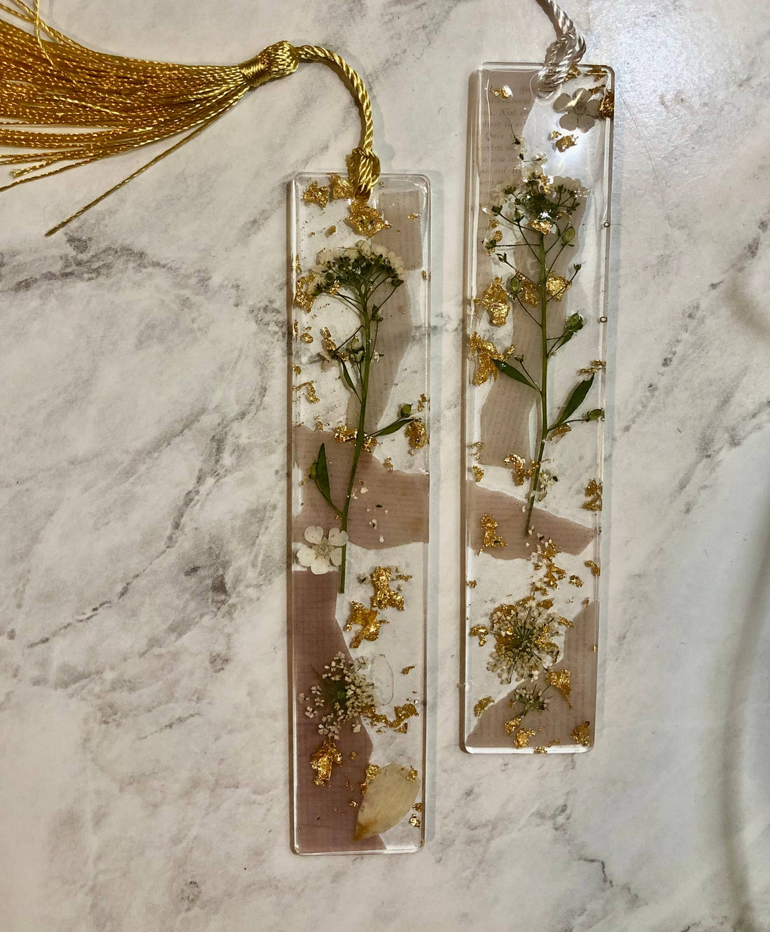 Floral Resin Bookmark