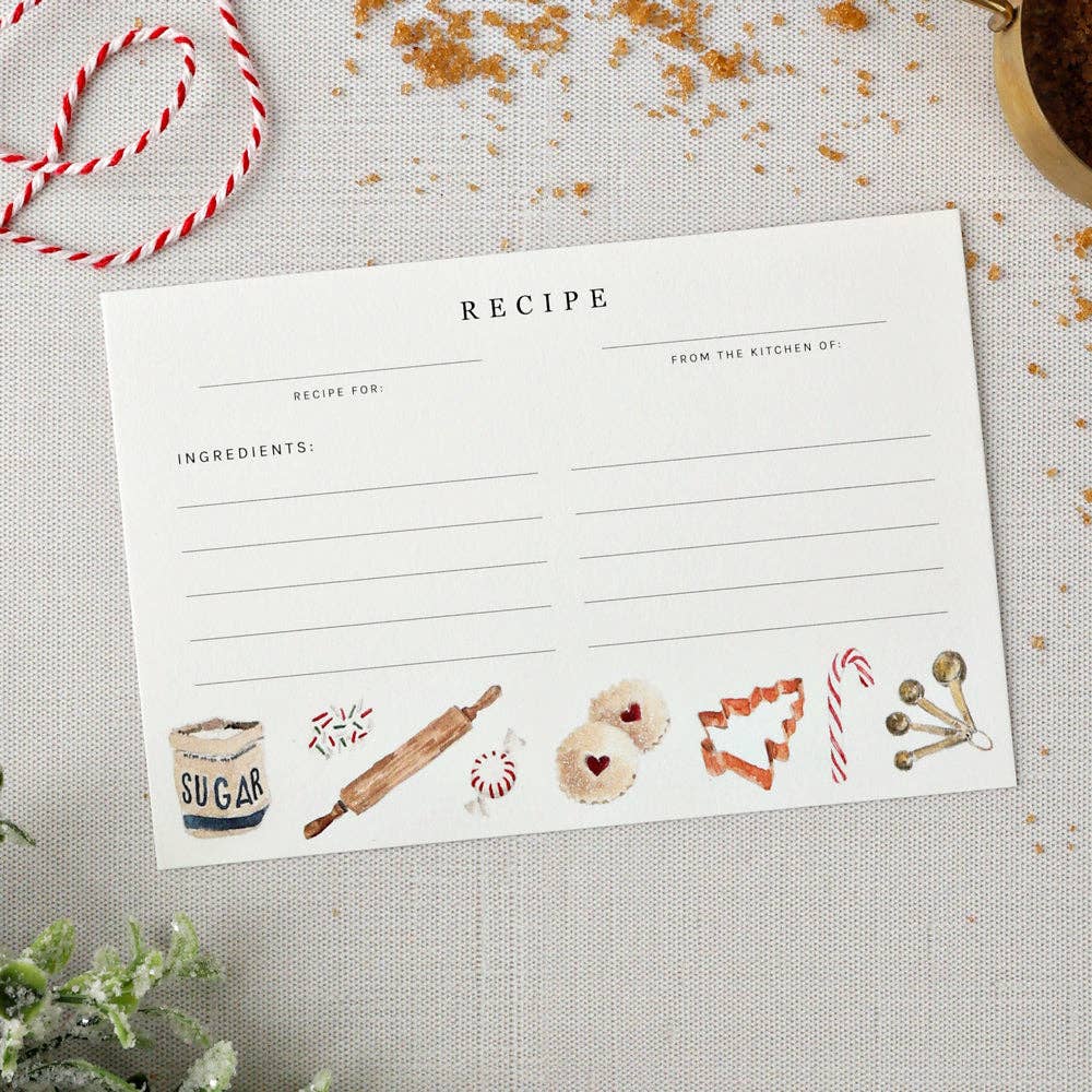 Christmas Baking Recipe Cards by Emily Lex