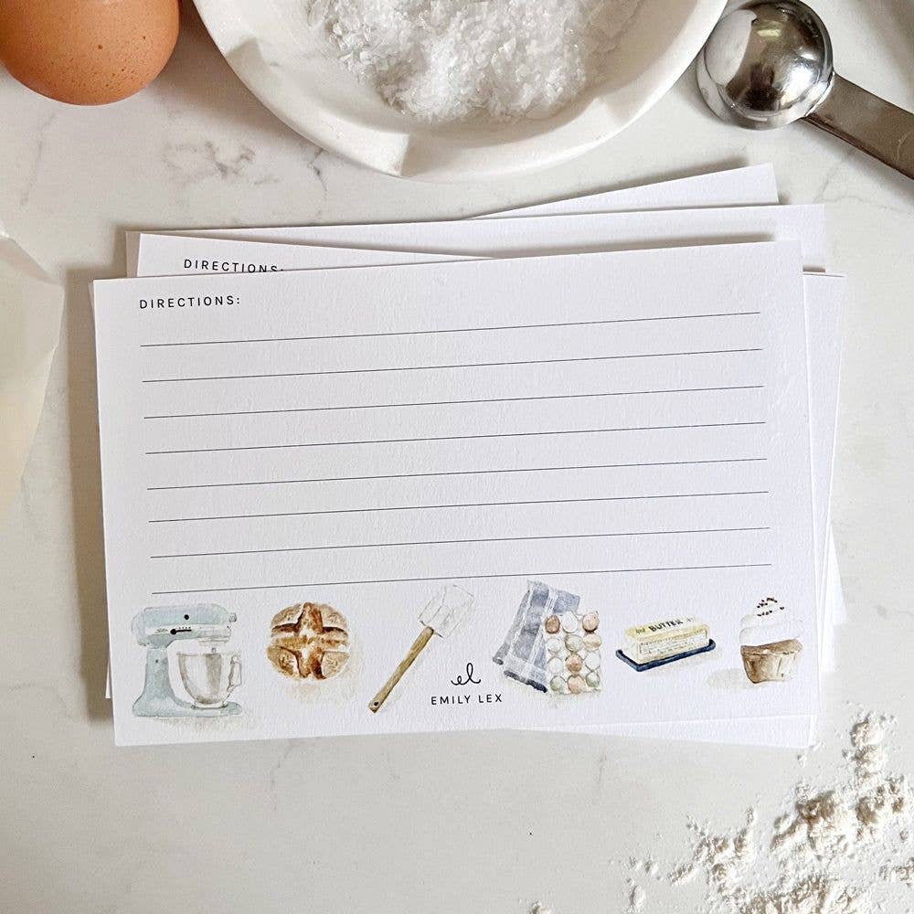 Baking Recipe Cards by Emily Lex