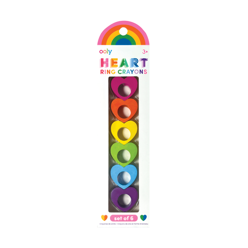 Heart Ring Crayons - Set of 6