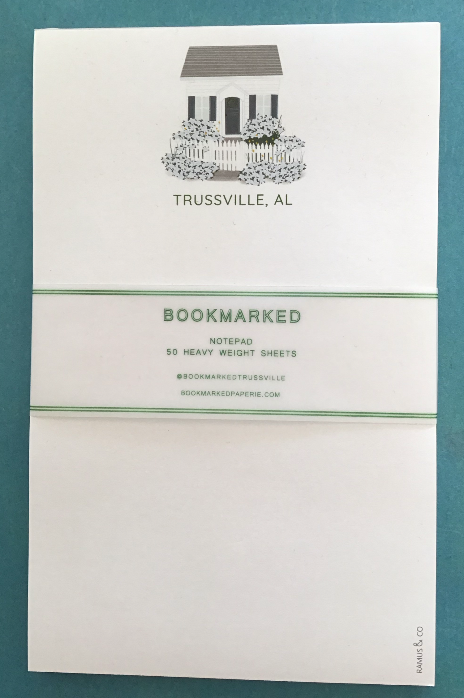 Trussville, AL Hydrangea Cottage Notepad