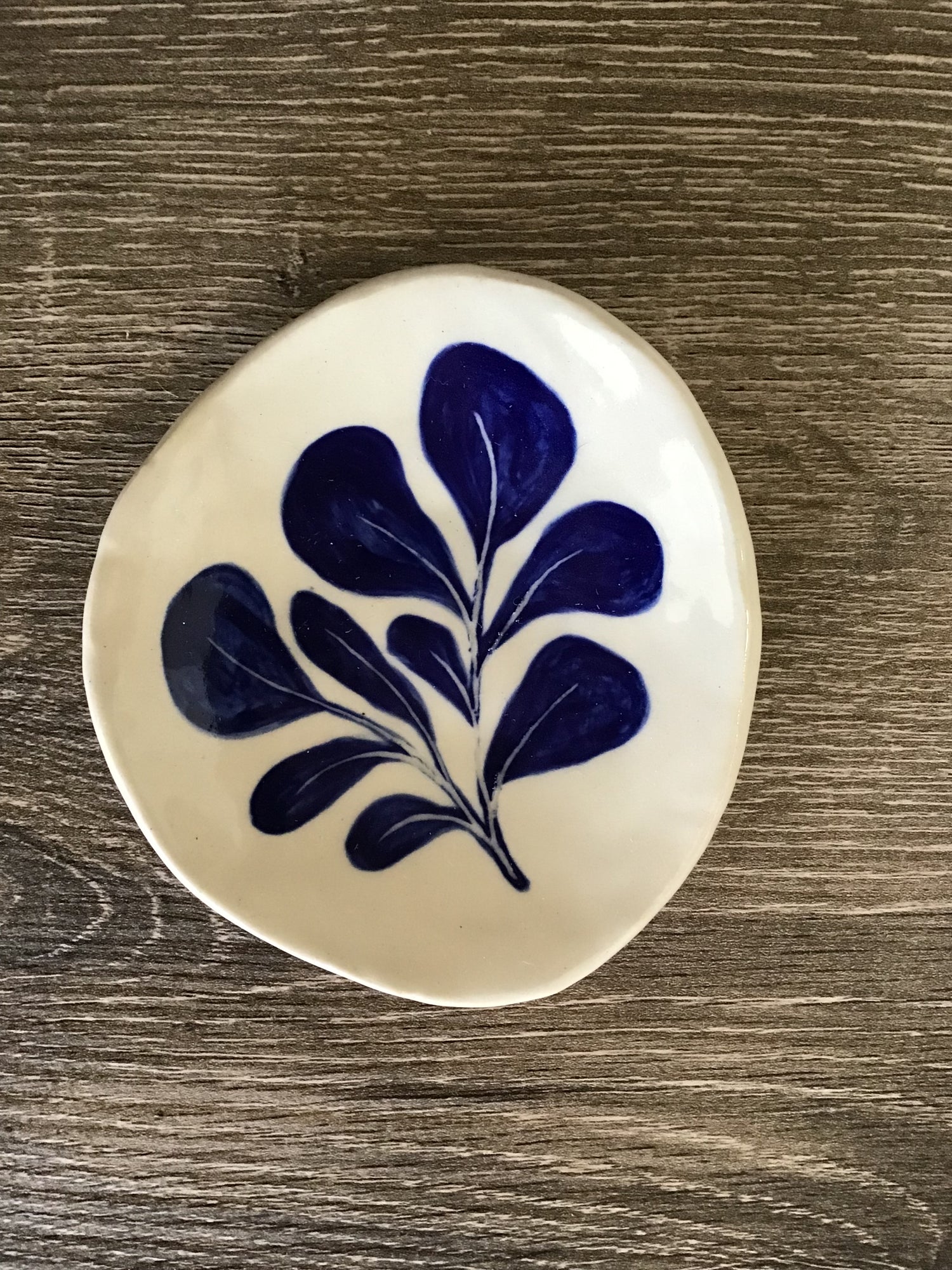 Ceramic Ring Dish Blue