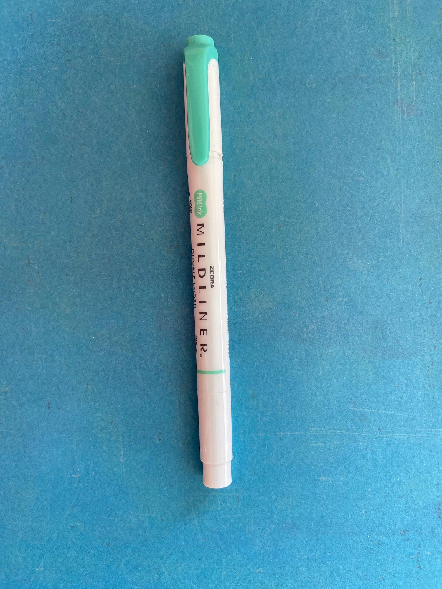 Zebra Mildliner Double-Ended Highlighter - Blue Breen