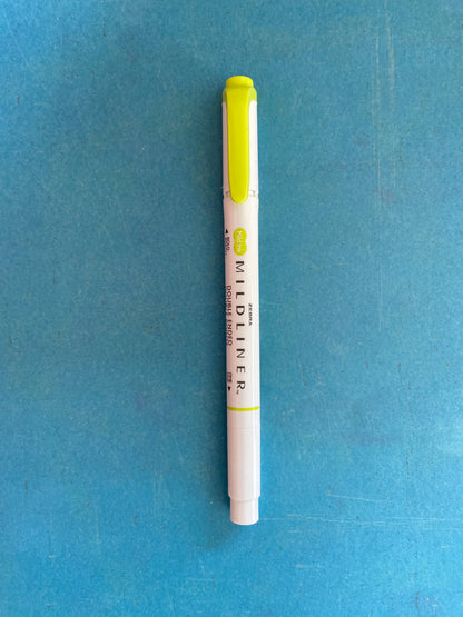 Zebra Mildliner Double-Ended Highlighter - Citrus Green