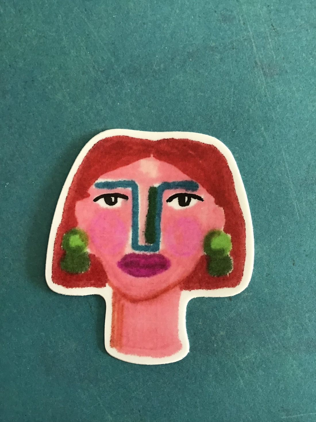 Woman Face Sticker (2)