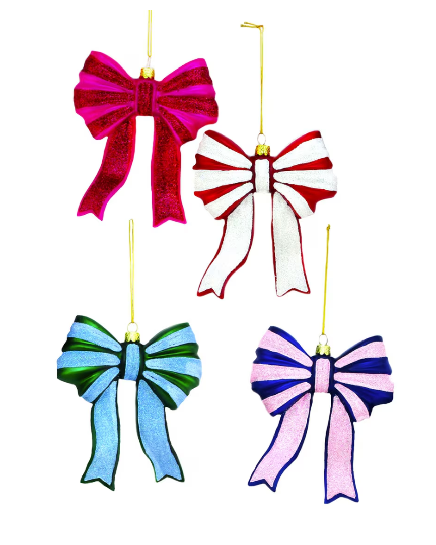 Glitter Bows Ornament (small)