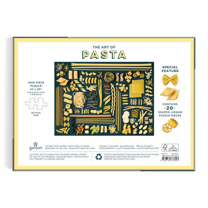 The Art of Pasta 1000 Piece Puzzle with Shaped Pieces