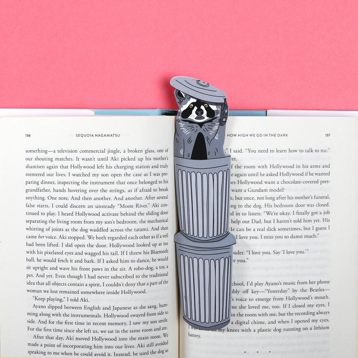 Raccoon Bookmark (it&