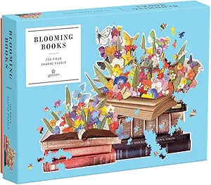 Galison, Blooming Books: 750 Piece Shaped Puzzle