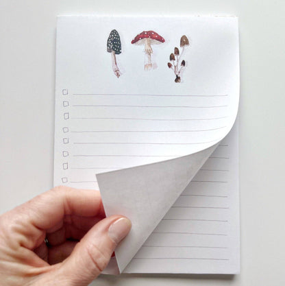 Mushroom Checklist Notepad by Emily Lex