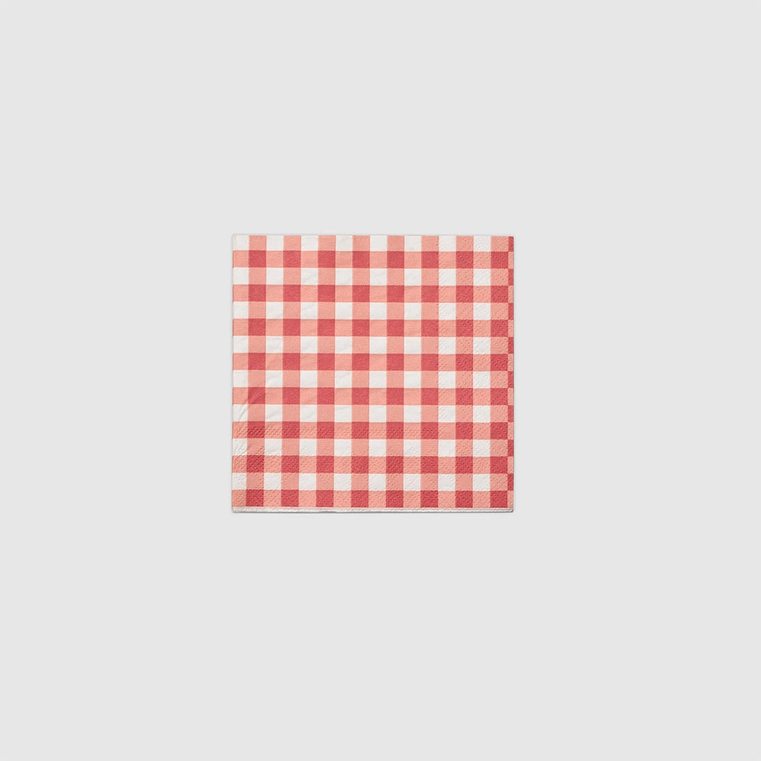 Red &amp; White Gingham Napkin