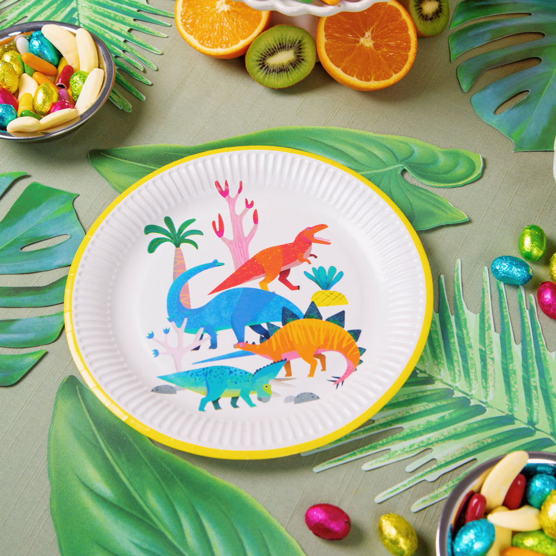 Party Dinosaur Plates