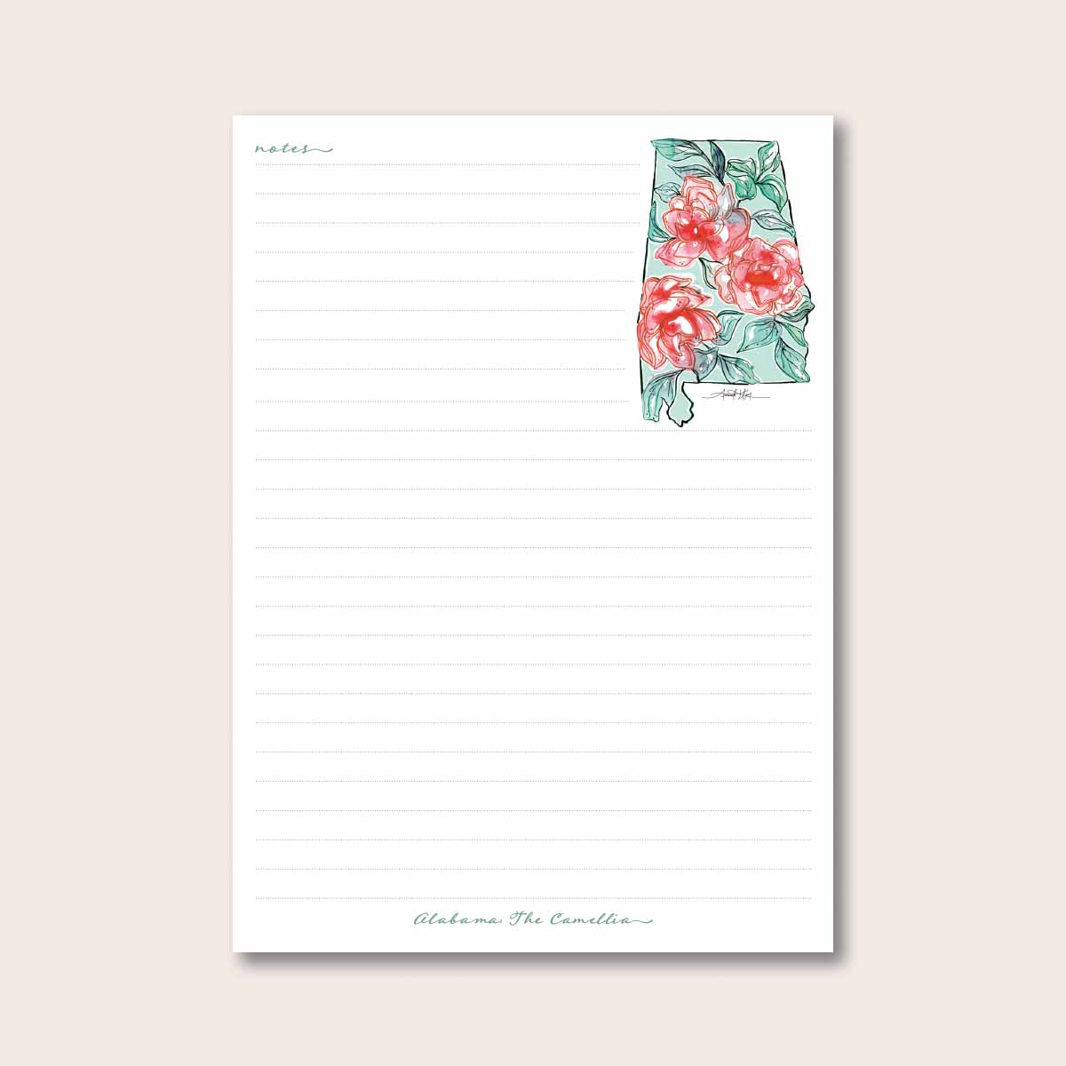 Alabama Desk Notepad