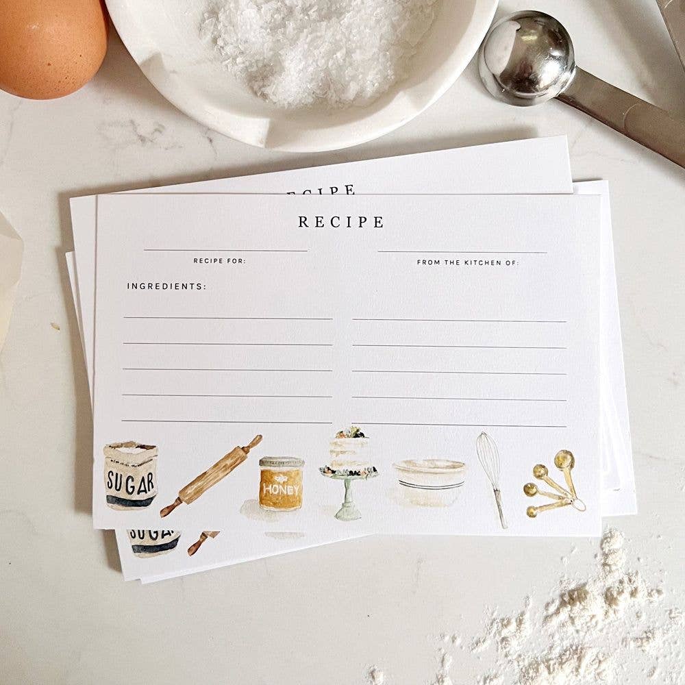 Baking Recipe Cards by Emily Lex