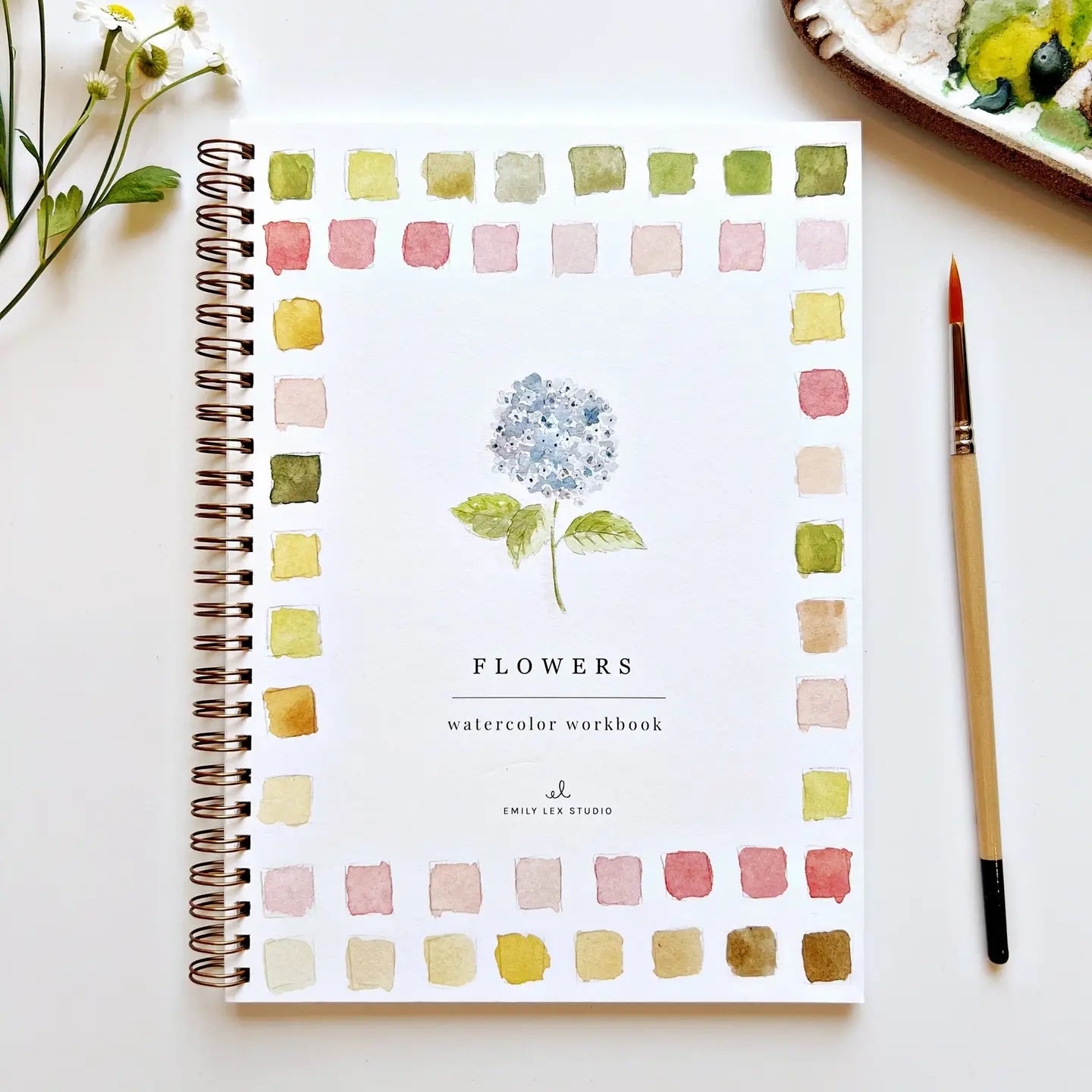 Emily Lex Flowers Watercolor Notebook