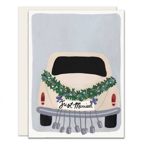 Getaway Car Just Married Card