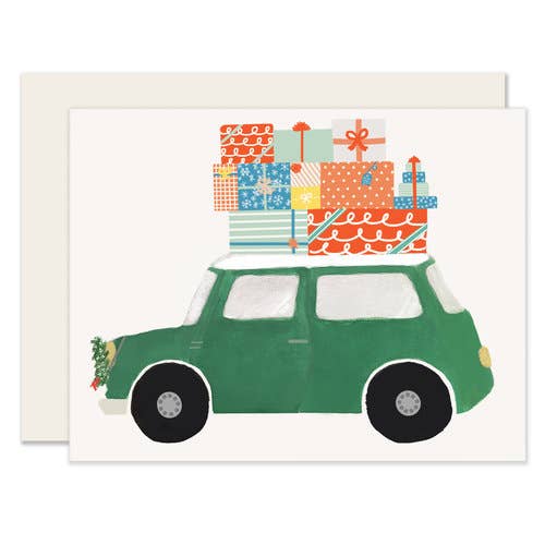 Mini Car Loaded Gifts Holiday Card