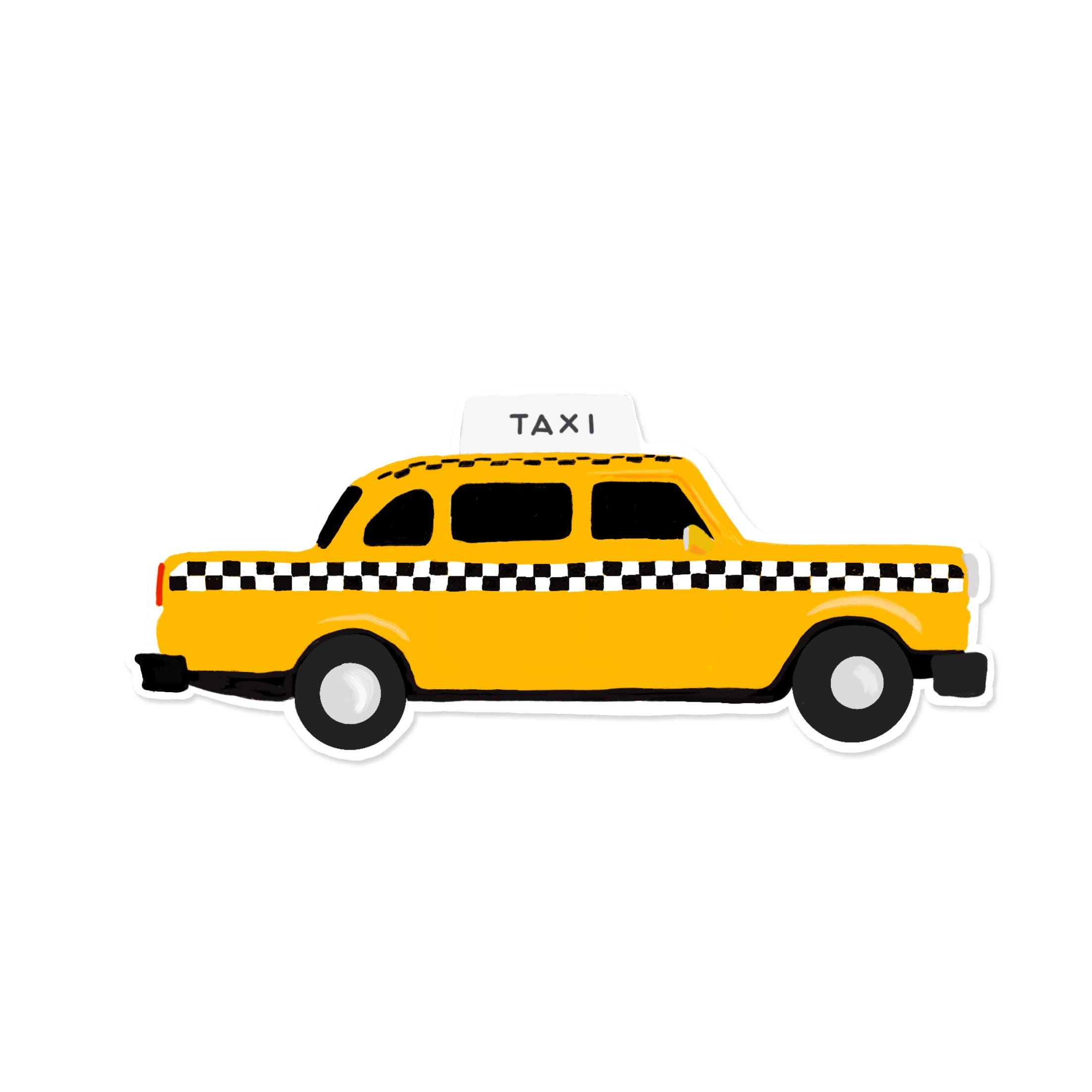 Taxi Cab Sticker