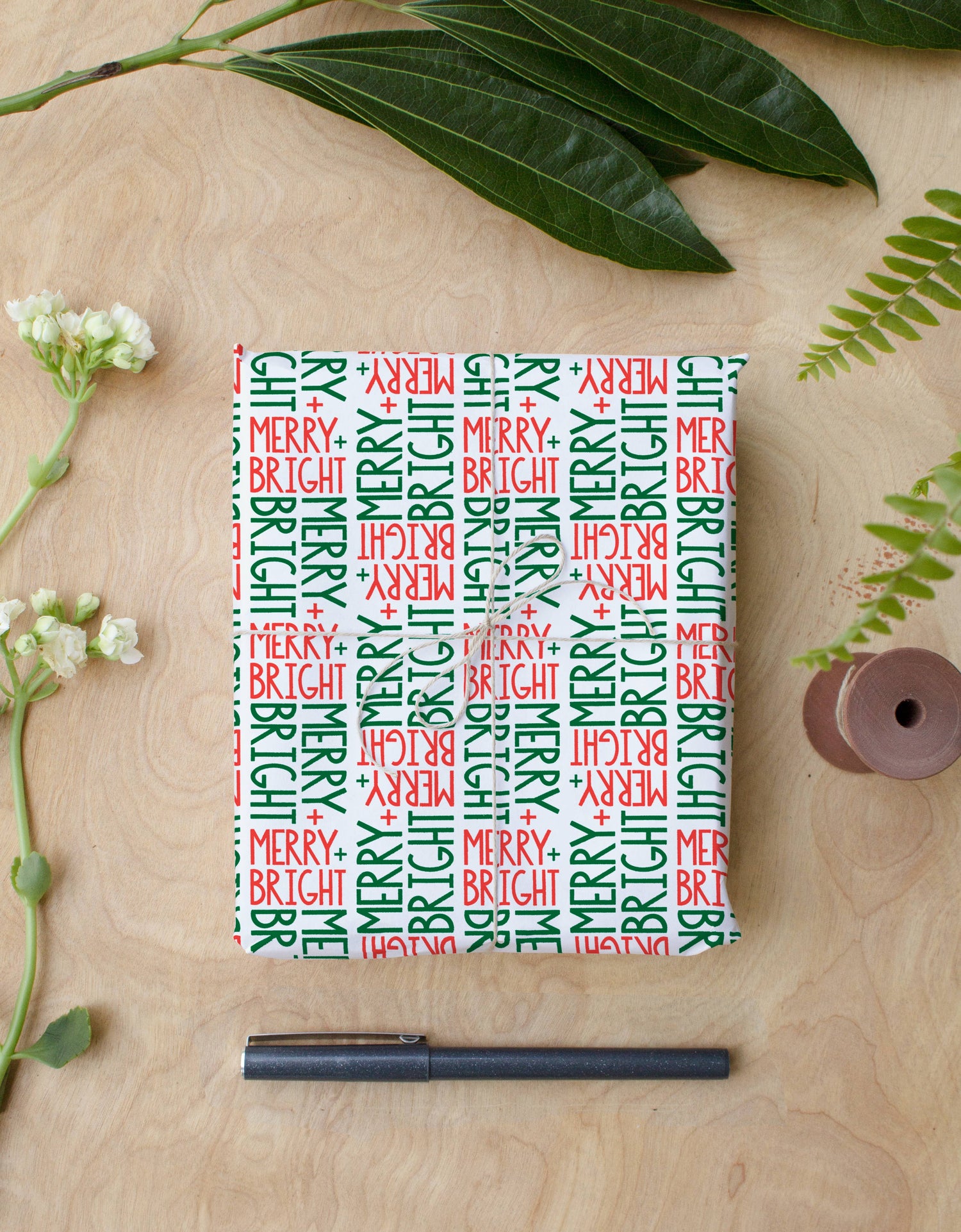 Merry + Bright Wrapping Paper