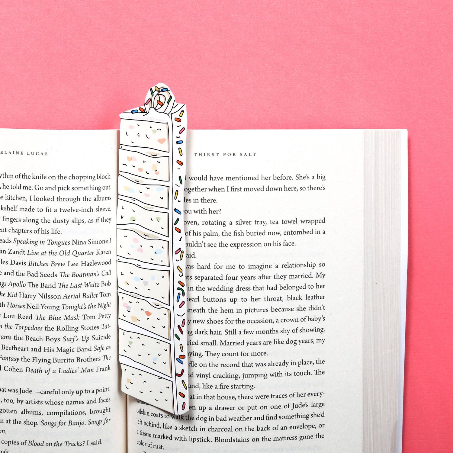 Sprinkle Cake Slice Bookmark (it&