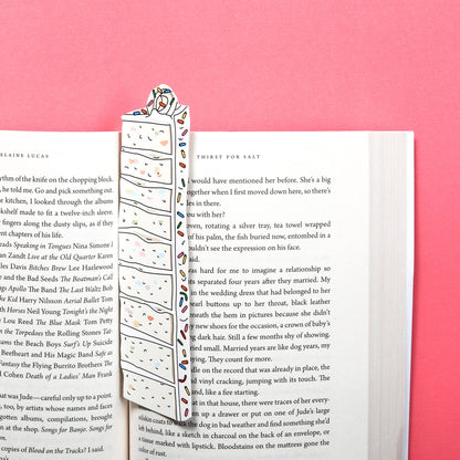 Sprinkle Cake Slice Bookmark (it&