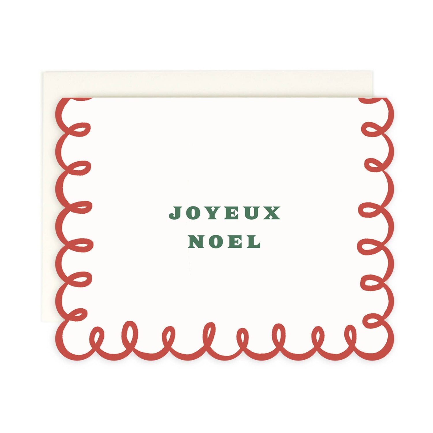 Joyeux Noel Holiday Greeting Card