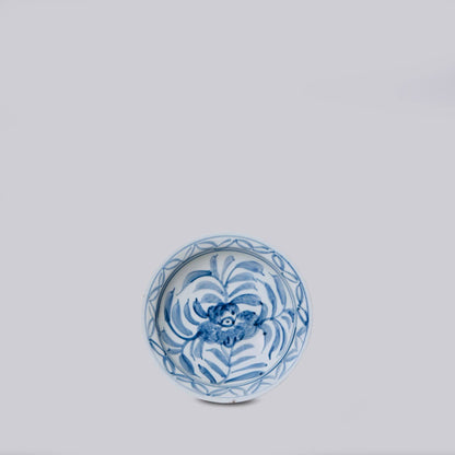 7&quot; Porcelain Floral Dish - Blue and White