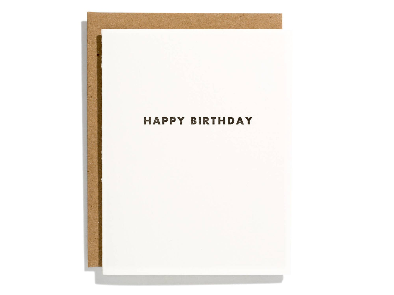 Futura Birthday - Letterpress Greeting Card